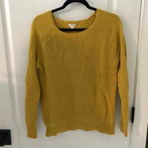 J. Crew Mustard Sweater in Size Large